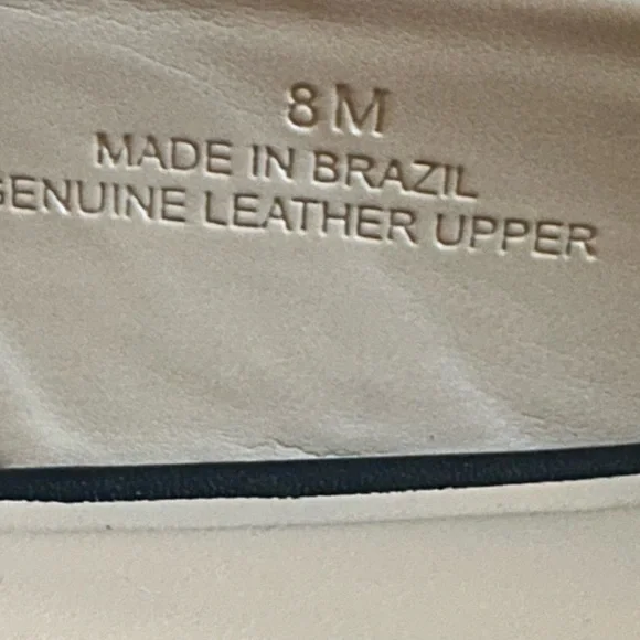 Talbots Edison Slingback Flats Polka Dot Print Gold Mirrored Low Heel Size 8M - Picture 12 of 12